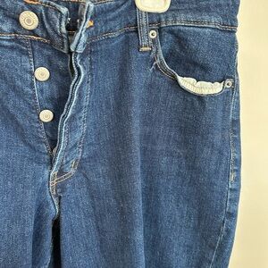 Old Navy OG straight button fly Women's Blue Denim Jeans size 20